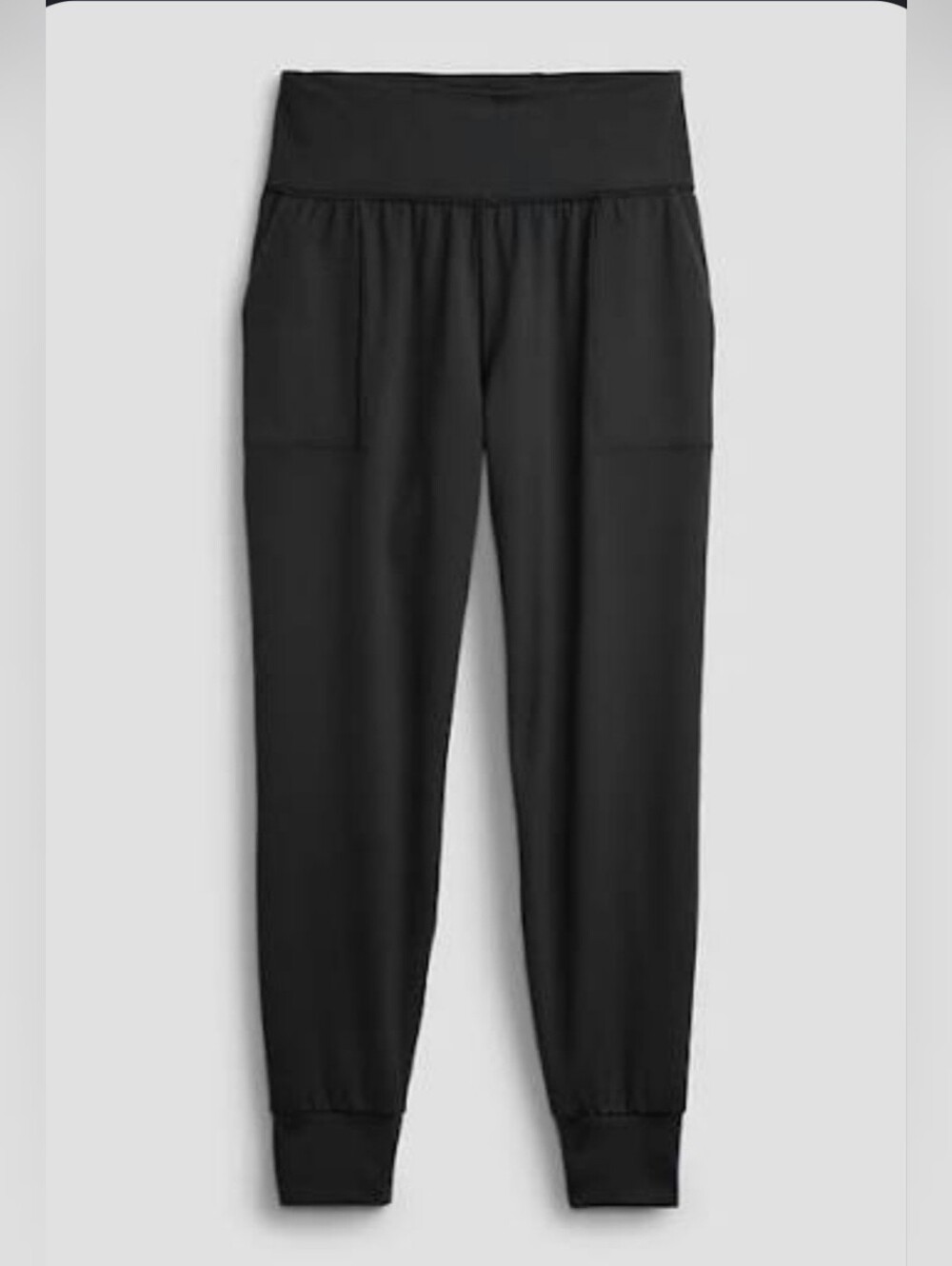 NWT GapFit Eclipse Joggers Black Size Medium High Rise Activewear